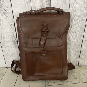 TIMBERLAND BOOT COMPANY Convertible All-Leather Briefcase Backpack Computer Bag